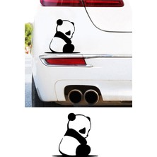 Mıgnatıs Üzgün Panda Resmi Oto Araba Cam Sticker Çıkartma Bilgisayarlar,kamyonlar, Motosikletler Için