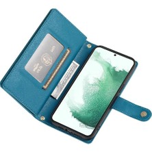 SZY Mall Samsung Galaxy S22 Artı Bilek Kayışı Çok Fonksiyonlu Kart Için Flip Case (Yurt Dışından)