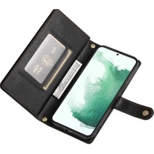 SZY Mall Samsung Galaxy S22 Artı Bilek Kayışı Çok Fonksiyonlu Kart Için Flip Case (Yurt Dışından)