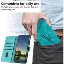 SZY Mall Samsung Galaxy S24 Fe Kart Ekleme Kickstand Pu Deri Için Flip Case (Yurt Dışından)