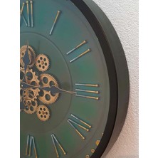 Vitalle Çarklı Metal Büyük Boy Duvar Saati 66cm
