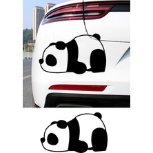 Mıgnatıs Yorgun Panda Resmi Oto Araba Cam Sticker Çıkartma Bilgisayarlar,kamyonlar, Motosikletler Için