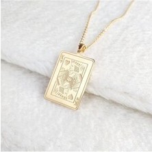Nida Jewelry 925 Ayar Gümüş Iskambil Kağıdı (Papaz) Kolye