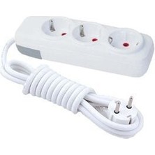 Kl Home 3lü Priz Topraklı Grup 3 Metre Elektrik Ara Kablosu