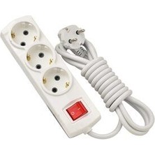 Konza 20 Metre 3lü Anahtarlı Uzatma Kablosu 3x2,5 mm Ttr Topraklı Seyyar Kablo
