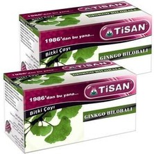 Tisan 2 Kutu Ginkgo Biloba Çayı Sallama Ginko Bilobalı Çay Bitki Çayı Poşet Çay