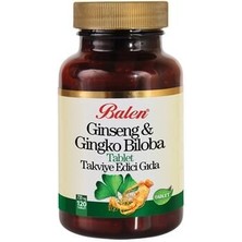 Balen Ginseng Ginkgo Biloba Tablet Kırmızı Ginseng Ginkgo Ginko Biloba Tableti