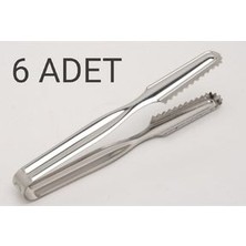 Özburak Paslanmaz Çelik Buz Maşası (16 Cm) 6 Adet