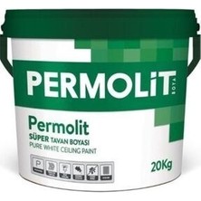 Permolit 20 kg Süper Tavan Boyası Beyaz Renk Kolay Uygulama ile Yüksek Kapatıcılık Sağlar