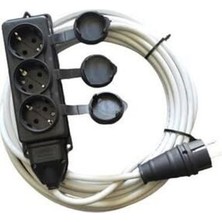 Orel 20 Metre 3x2.5 3lü Uzatma Kablosu. Kauçuk Fişli