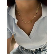 Koba Çoklu Yıldız Gold Kolye