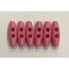 öztürk Plastik Çoban Düğme 25MM 6'lı Paket. Koyu Pembe