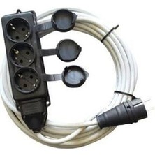 Orel 25 Metre 3x2.5 3lü Uzatma Kablosu. Kauçuk Fişli