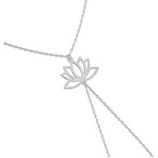 Agai Silver Lotus Çiçeği Beyaz Gümüş Şahmeran