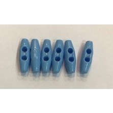 öztürk Plastik Çoban Düğme 25MM 6'lı Paket. Mavi