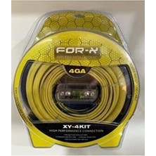 For-x Xy-4kit 4ga Kablo Seti Premium Tasarım ve Şık Görünüm ile Araç İçi Aksesuar