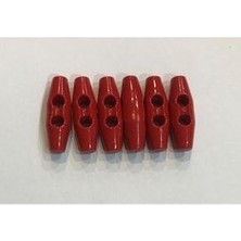 öztürk Plastik Çoban Düğme 25MM 6'lı Paket. Kırmızı.