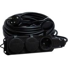 Serena 25 mt Siyah Kauçuk 3x1,5ttr Ex -Proff Seyyar Uzatma Kablosu