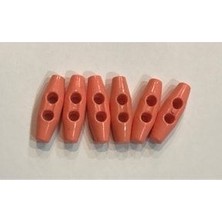 öztürk Plastik Çoban Düğme 25MM 6'lı Paket. Somon.