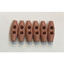 öztürk Plastik Çoban Düğme 25MM 6'lı Paket. Pudra.