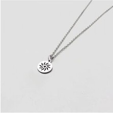 Agai Silver Güneş Model Gümüş Erkek Kolye