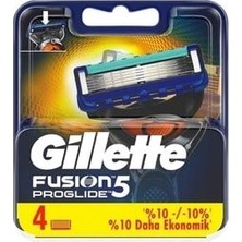 Gillette Fusion Proglide Yedek Tıraş Bıçağı 4'lü Kullan-At Özelliği ile Erkekler İçin