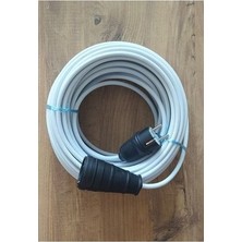 Ogs 3x1.5 Ttr 40 Metre Çok Telli Beyaz Renk Izolasyonlu Topraklı Kauçuk Tekli Seyyar Uzatma Kablosu