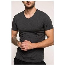 Goldenbay 2552 Erkek V Yaka Kısa Kollu Üst Termal Sıcak Tutan Içlik