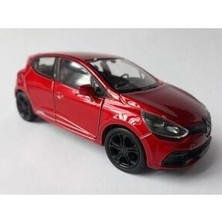 Welly Metal Renault Clio Diecast Metal Araba Kapı Açılır 1.36 Kırmızı Reno Clıo