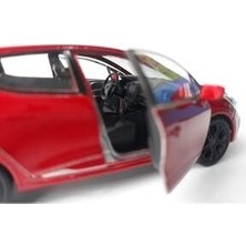 Welly Metal Renault Clio Diecast Metal Araba Kapı Açılır 1.36 Kırmızı Reno Clıo