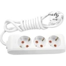 Viko Ekonomik 3'lü Grup Priz Topraklı Çocuk Korumalı 1 Metre Kablo