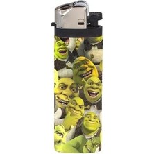 Hopena Gazlı Çakmak Shrek Kolaj Full Kaplamalı Şık Tasarım ile Koleksiyonluk Hediye Seçeneği