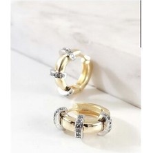 Accessorize Baget Taş Çelik Küpe