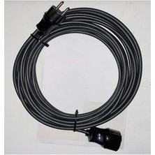 Kelda 20 mt Uzatma Kablosu 3x2,5 Ttr Kablo Siyah Cca Hazır