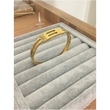 Çelik Gizar Aks. Ince Kaburga Kelepçe Gold Kararmaz