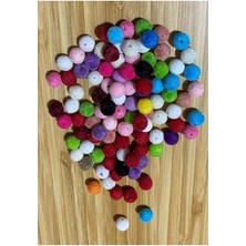 öztürk Kadife Boncuk 25GR. 8mm. Pkt Içi 90-95 Adet. Karışık.