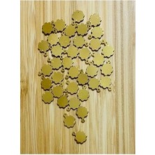 öztürk Oya, Abiye, Halhal, Bileklik, Kolye Vb. Pleksi Metalik Kaplama Plastik El Işleme Pul. 20GR.