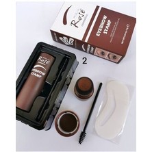 Roesia Rose Cosmetics Rose Eyebrow Stamp Kaş Pudrası, Damgası ve Şekillendirme Kiti