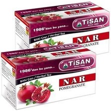 Tisan Nar Çayı 2 Paket Tisan Sallama Çay Nar Bitkisi Bardak Poşet Çayı 2 Pkt.