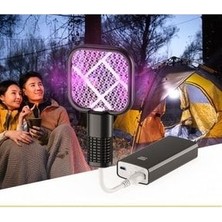 Junglee USB Sinek Savar Kamp Oda Ev Uv Işıklı Sivrisinek Öldürücü Raket