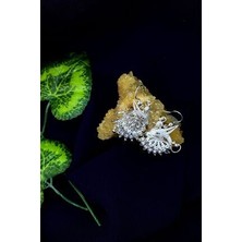 Agai Silver Tavus Kuşu Model Telkari El Işçiliği Gümüş Küpe