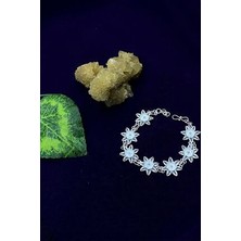 Agai Silver Sıralı Çiçek Model Telkari El Işçiliği Gümüş Bileklik