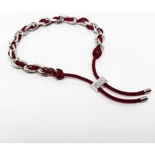 Meks Jewels Gümüş Paracord Bileklik