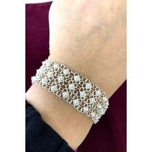 Agai Silver Üç Sıralı Kişniş Model Telkari El Işçiliği Gümüş Bileklik