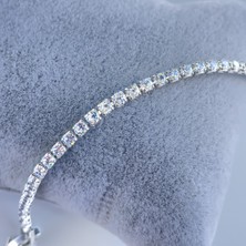 Luzzen Silver Zirkon Su Yolu Bileklik