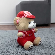 BK6026 Hugs Baby Kırmızı Elbiseli Peluş Ayıcık 38CM