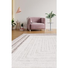 Artemis Halı Romantik 02432a Krem Bej Çerçeve Desenli Halı