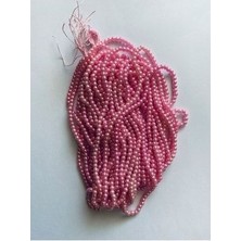 Nazarone 4mm Plastik Inci Boncuk 2 Dizi. Yaklaşık 400 Adet. Pudra