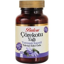 Balen Çörekotu Yağı Yumuşak Kapsül Takviye Edici Gıda Çörek Otu Yağı Kapsülü