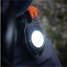 abnturk Çok Fonksiyonlu Mini LED Lamba Anahtarlık ve Çakmak USB Şarjlı Kamp Için Taşınabilir Tam 7 Modlu